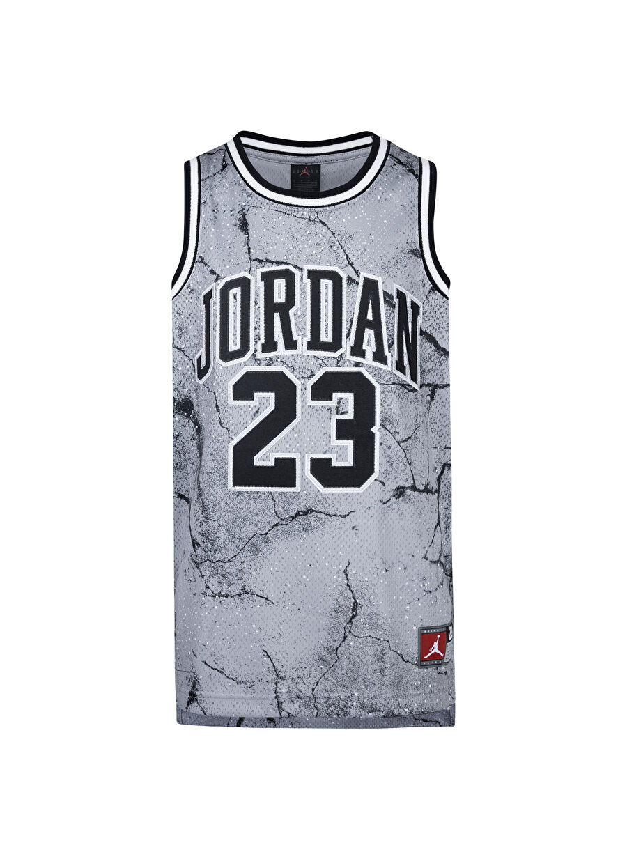 Nike Gri Erkek Çocuk Baskılı Atlet 95C655-G0w-Jdn Jordan 23 Aop