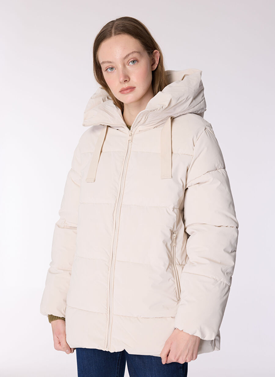 Only Taş Kadın Normal Kapitone Kaban ONLECE PUFFER COAT CS OTW - 1
