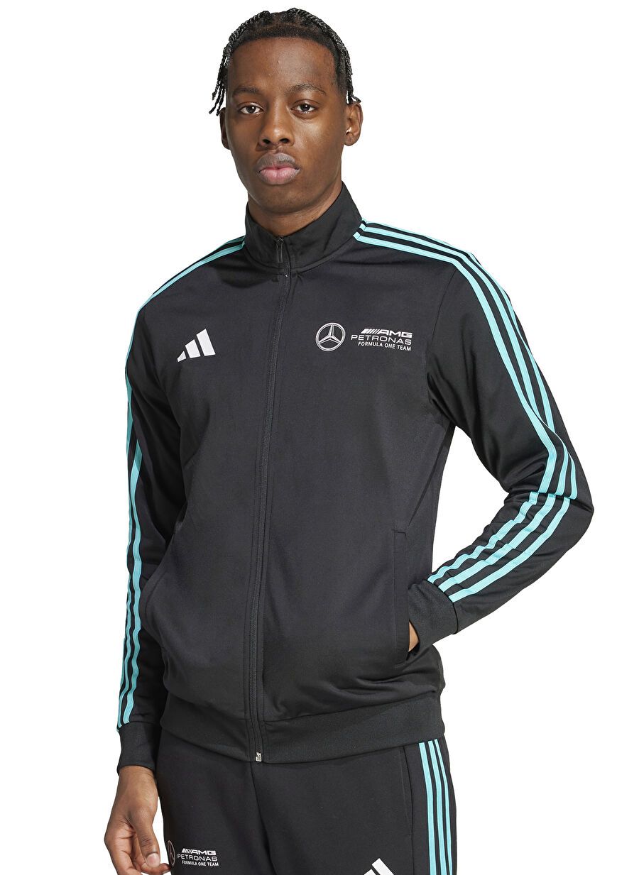 Adidas Jv5355 Er Dna Tt Siyah Fermuarlı Yaka Normal Kalıp Erkek