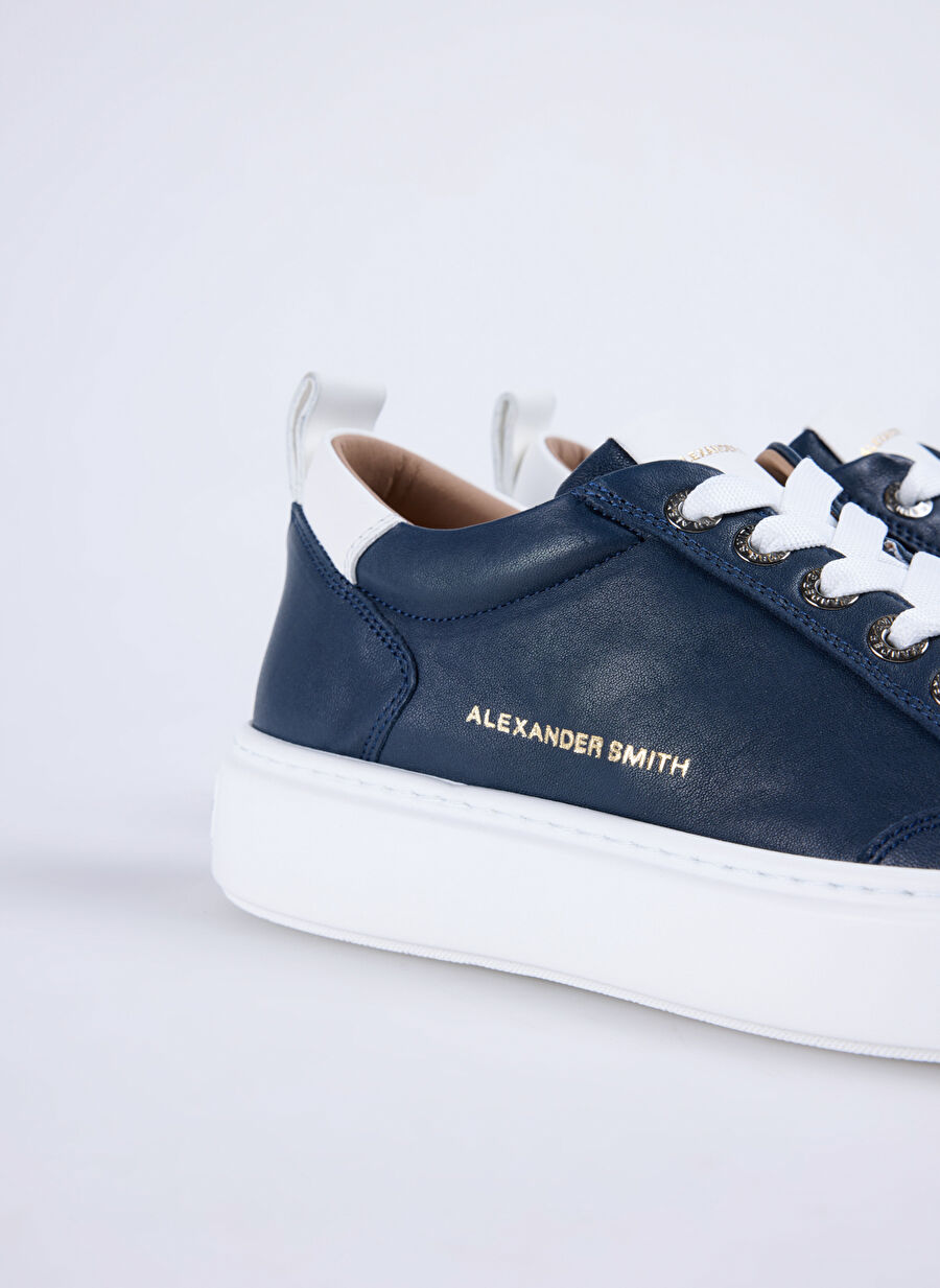 Alexander Smith Lacivert Erkek Deri Sneaker BOND