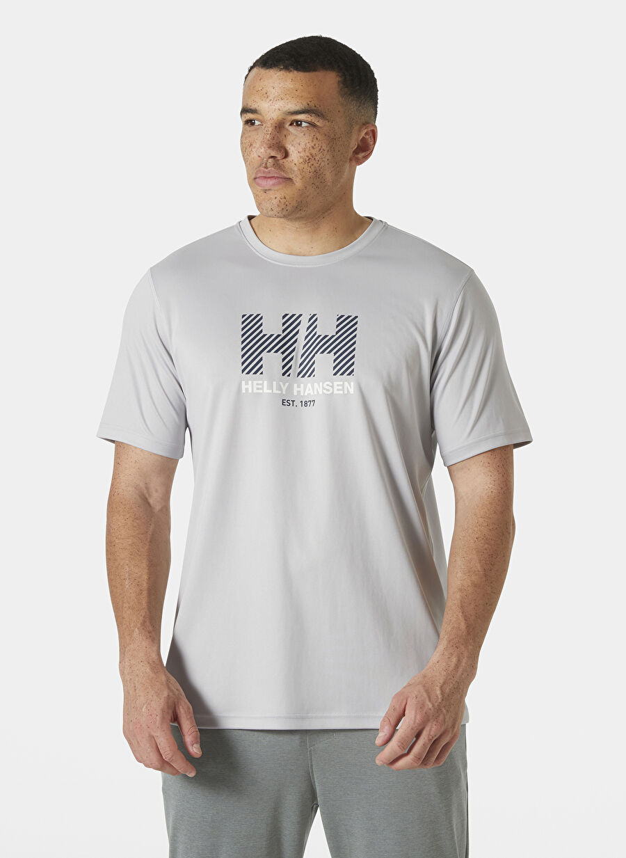Helly Hansen Gri Helly Hansen Hh Tech Graphıc T-Shırt 2.0 Erkek T