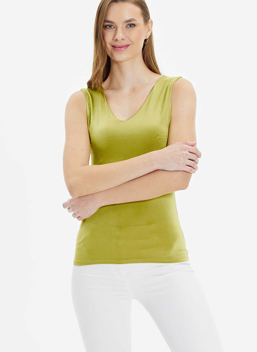Selen Sarı Kadın Standart Bluz 25YSL8041 - 1
