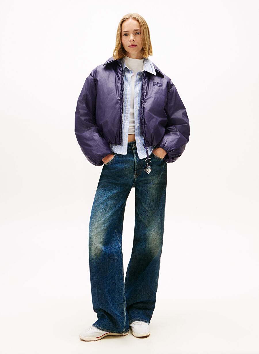 Tommy Jeans Mor Kadın Standart Ceket DW0DW21671VLY