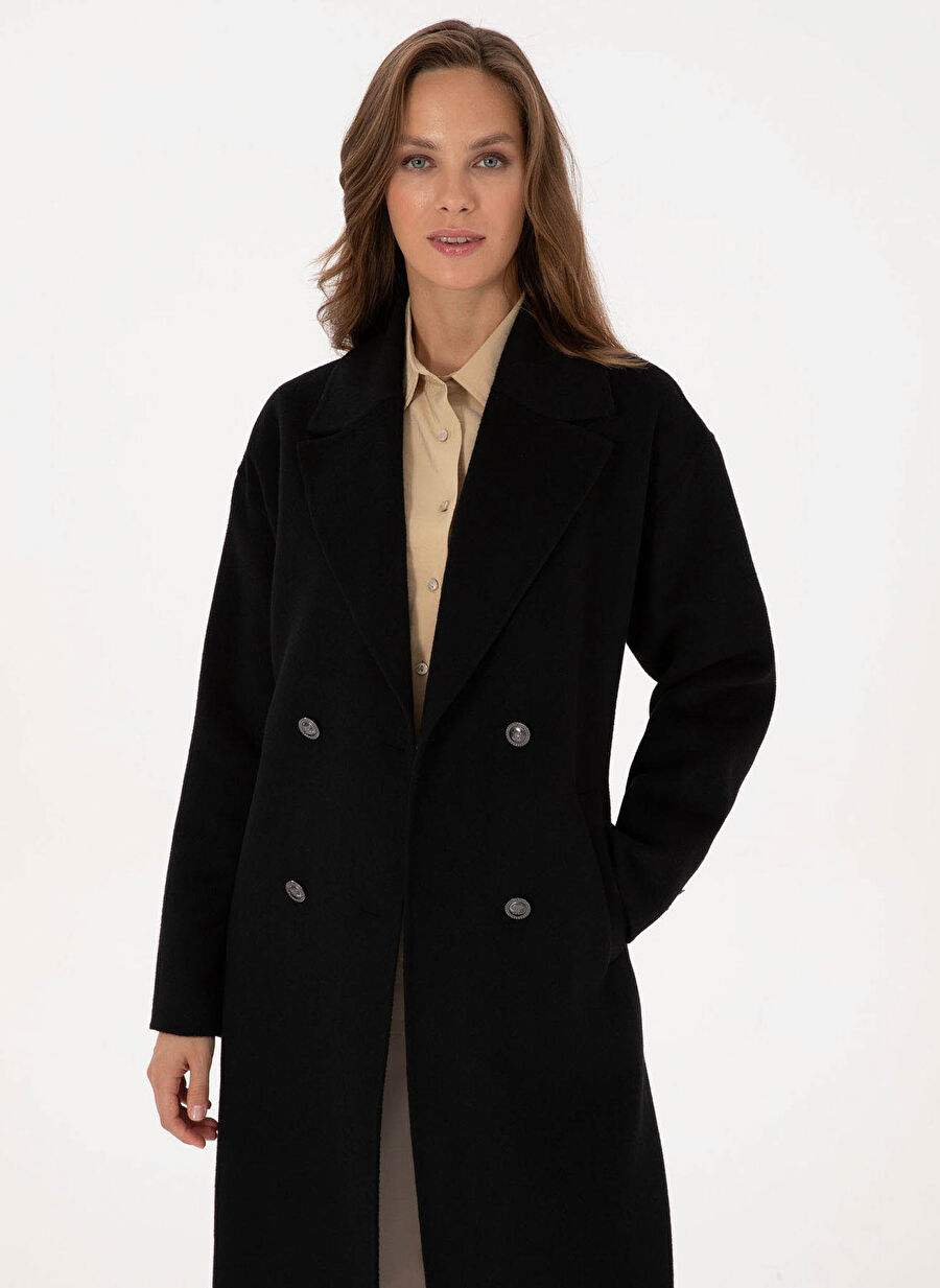 Pierre Cardin Siyah Kadın Basic Kaban JOSE