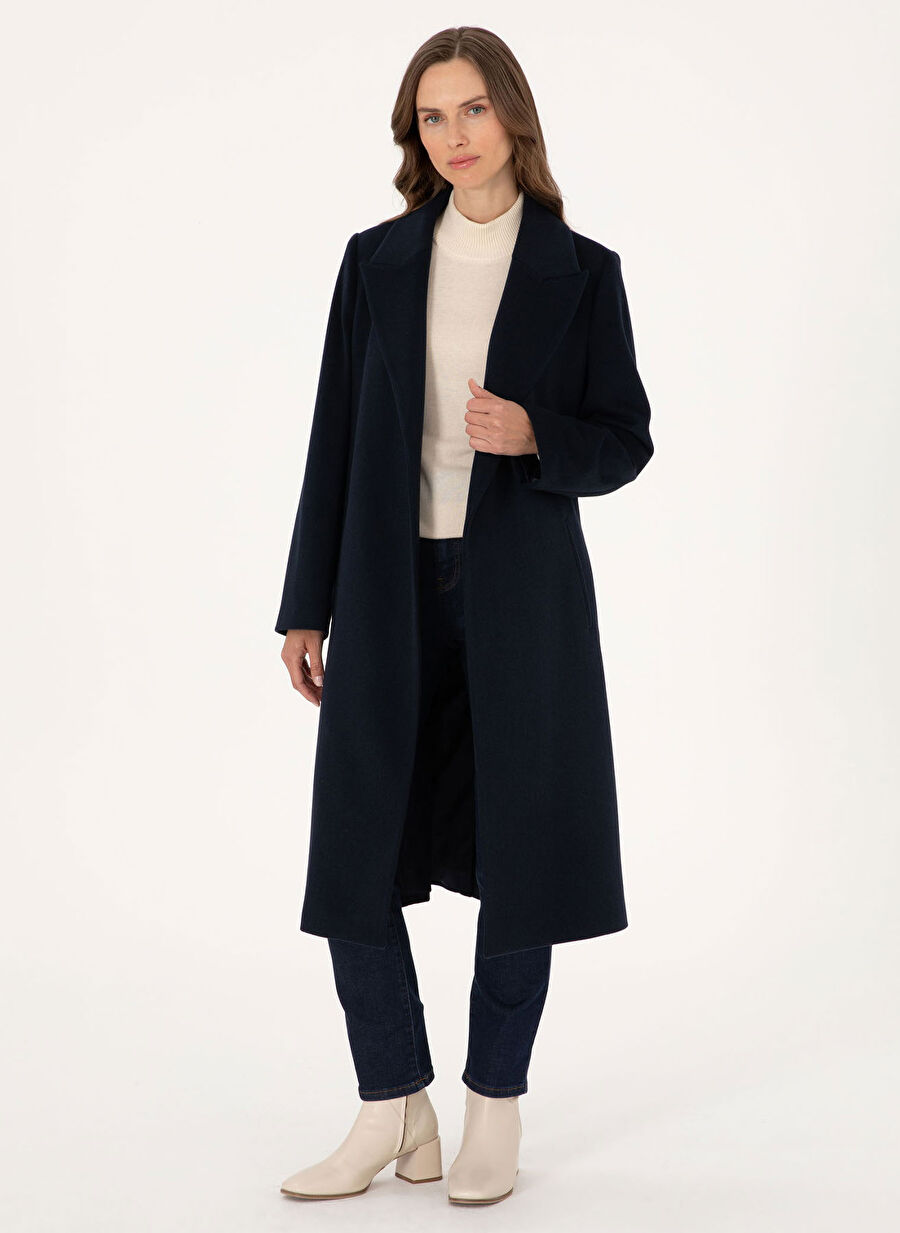 Pierre Cardin Lacivert Kadın Basic Kaban JETLA