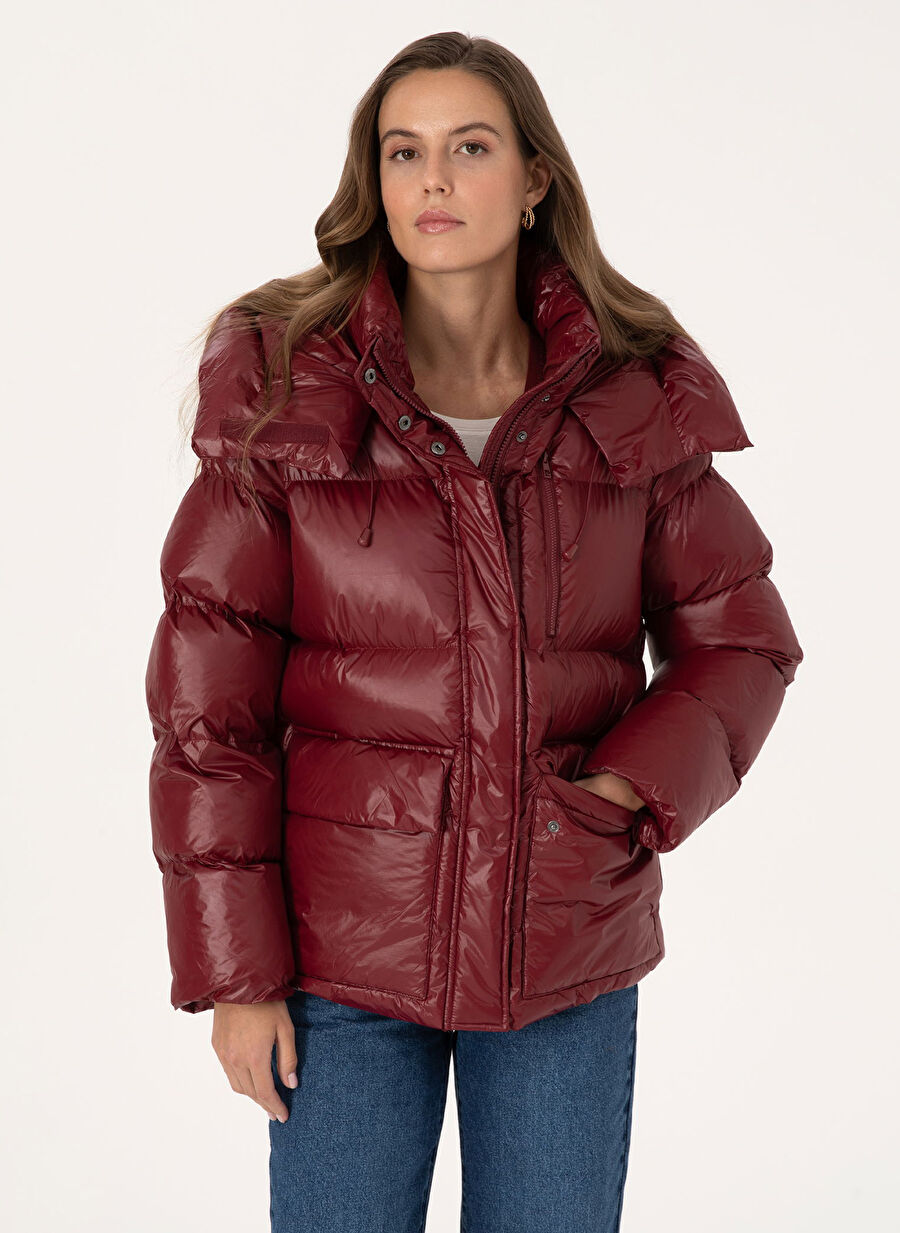 Pierre Cardin Kırmızı Kadın Oversize Mont NICCO