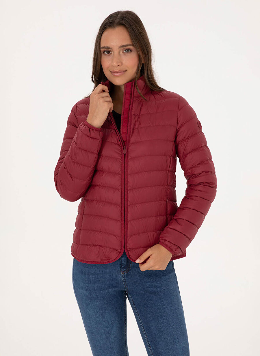 U.S. Polo Assn. Fuşya Kadın Standart Desenli Mont GRACE25K