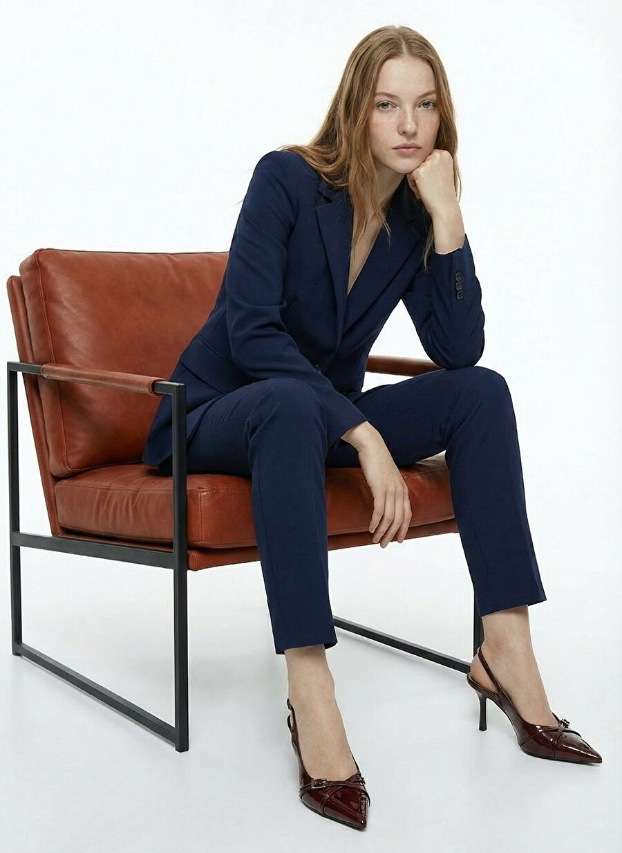 Fabrika Lacivert Kadın Slim Fit Blazer F6SL-CKT0331