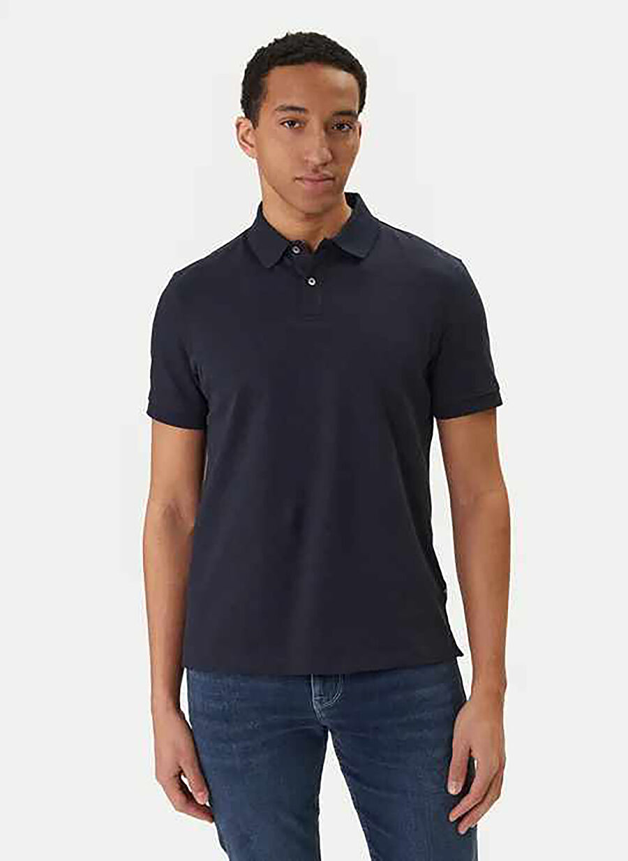 Guess Antrasit Erkek Regular Fit İşlemeli Polo T-Shirt