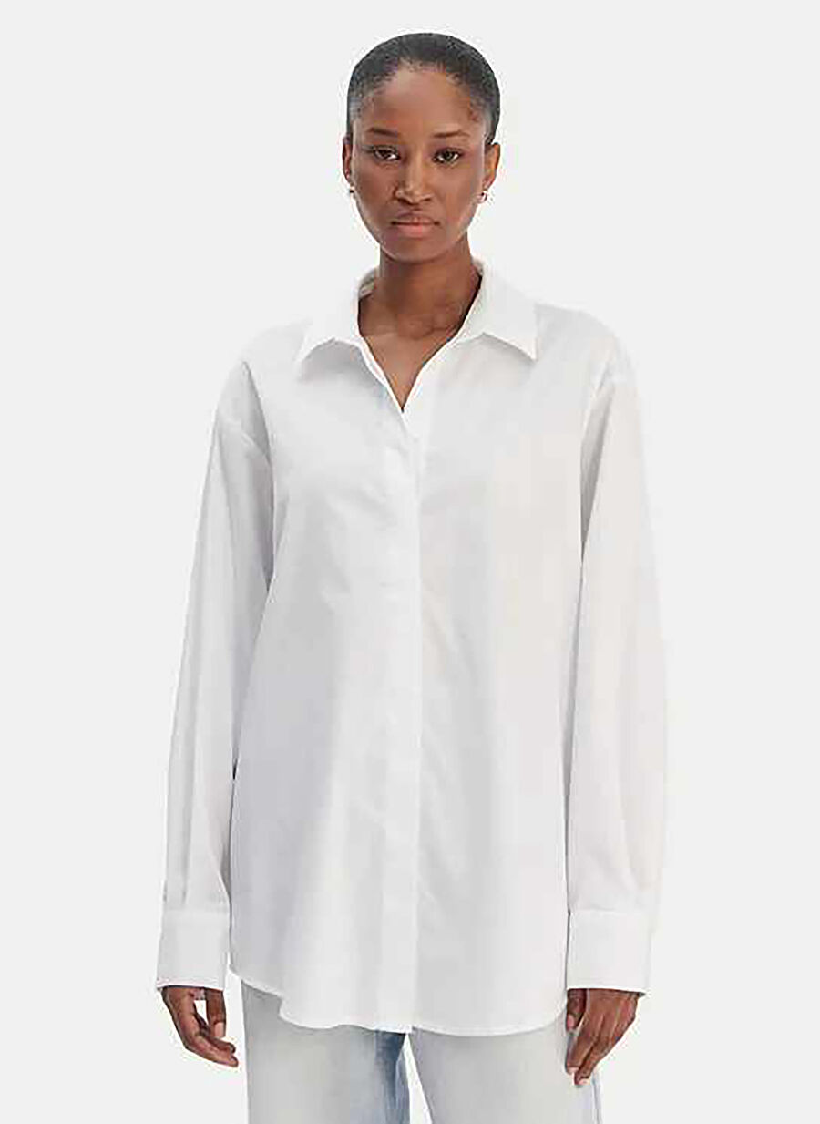 Guess Beyaz Kadın Comfort Fit Gömlek