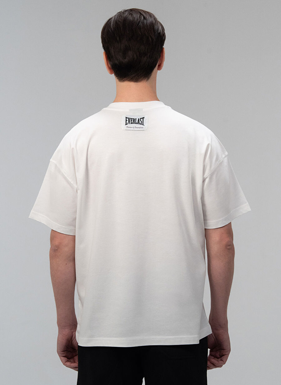 Everlast Tm0172 112-Iconic Rest Oversize Beyaz Bisiklet Yaka