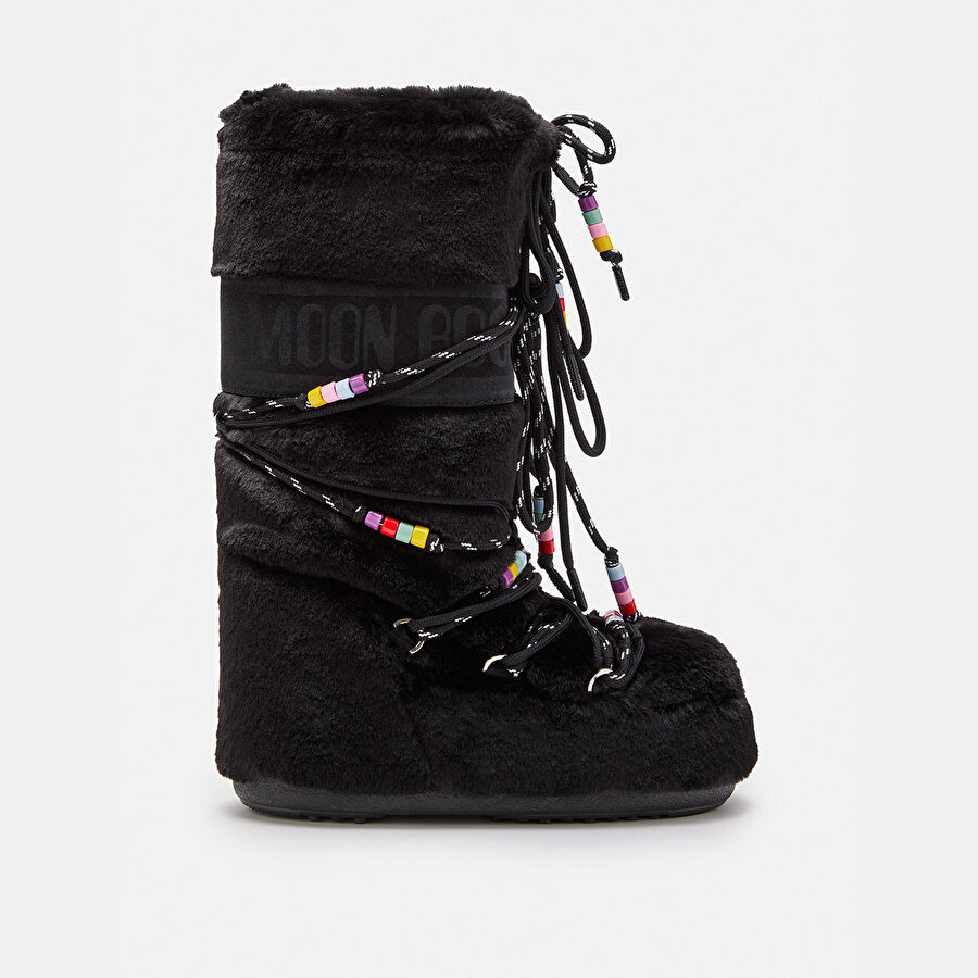 Kadın Bot (Kar) 80D1408990-N001 Moon Boot Icon Faux Fur Beads
