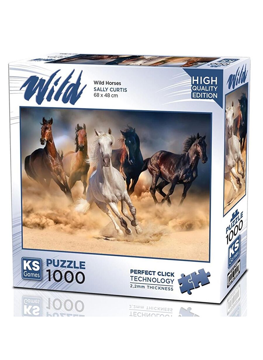 Ks Games 1000 Parça Vahşi Koşan Atlar Puzzle - Sally Curtis