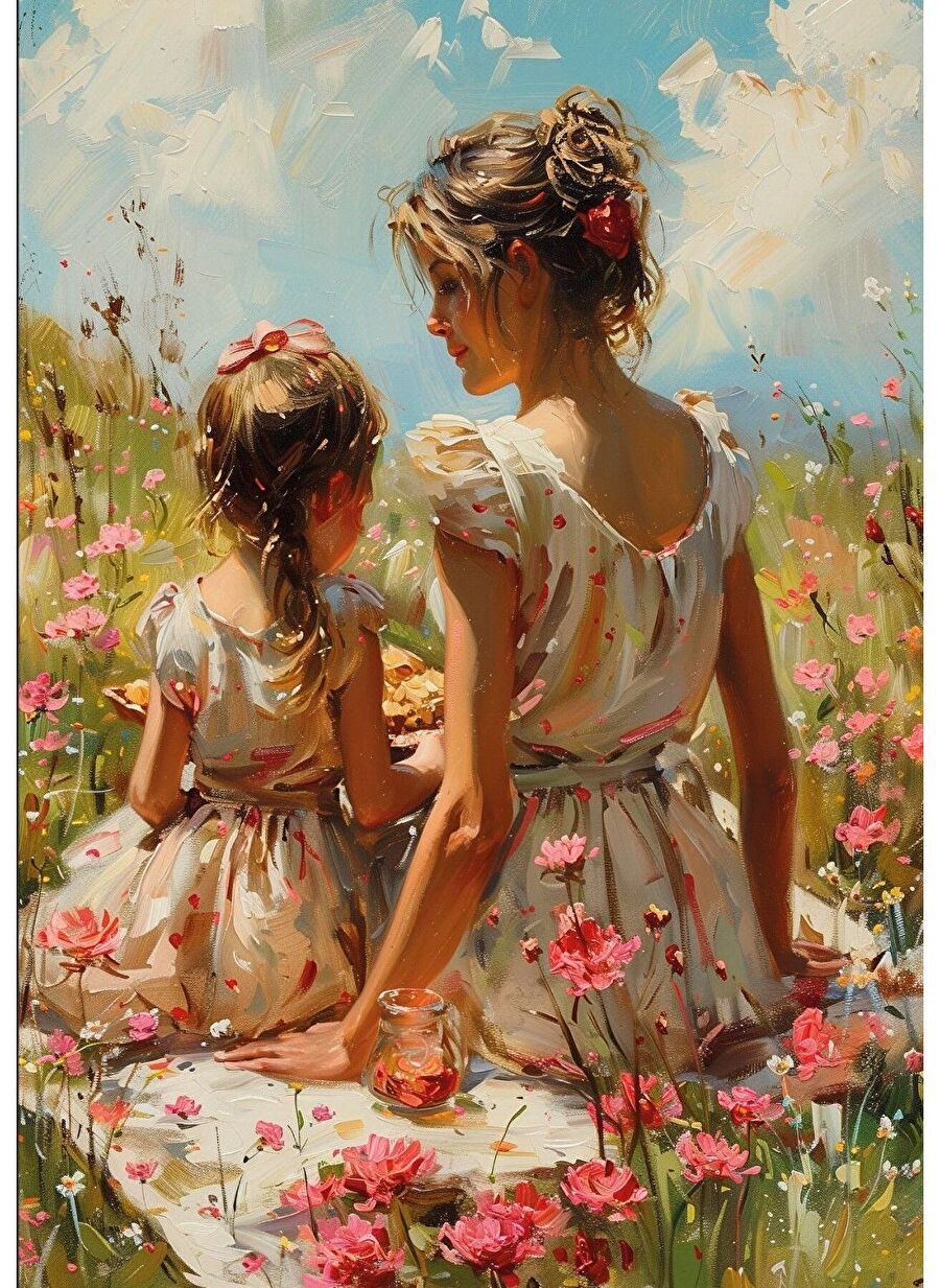 Ks Games 1000 Parça Anne Ve Kızı Puzzle - David Fairchild