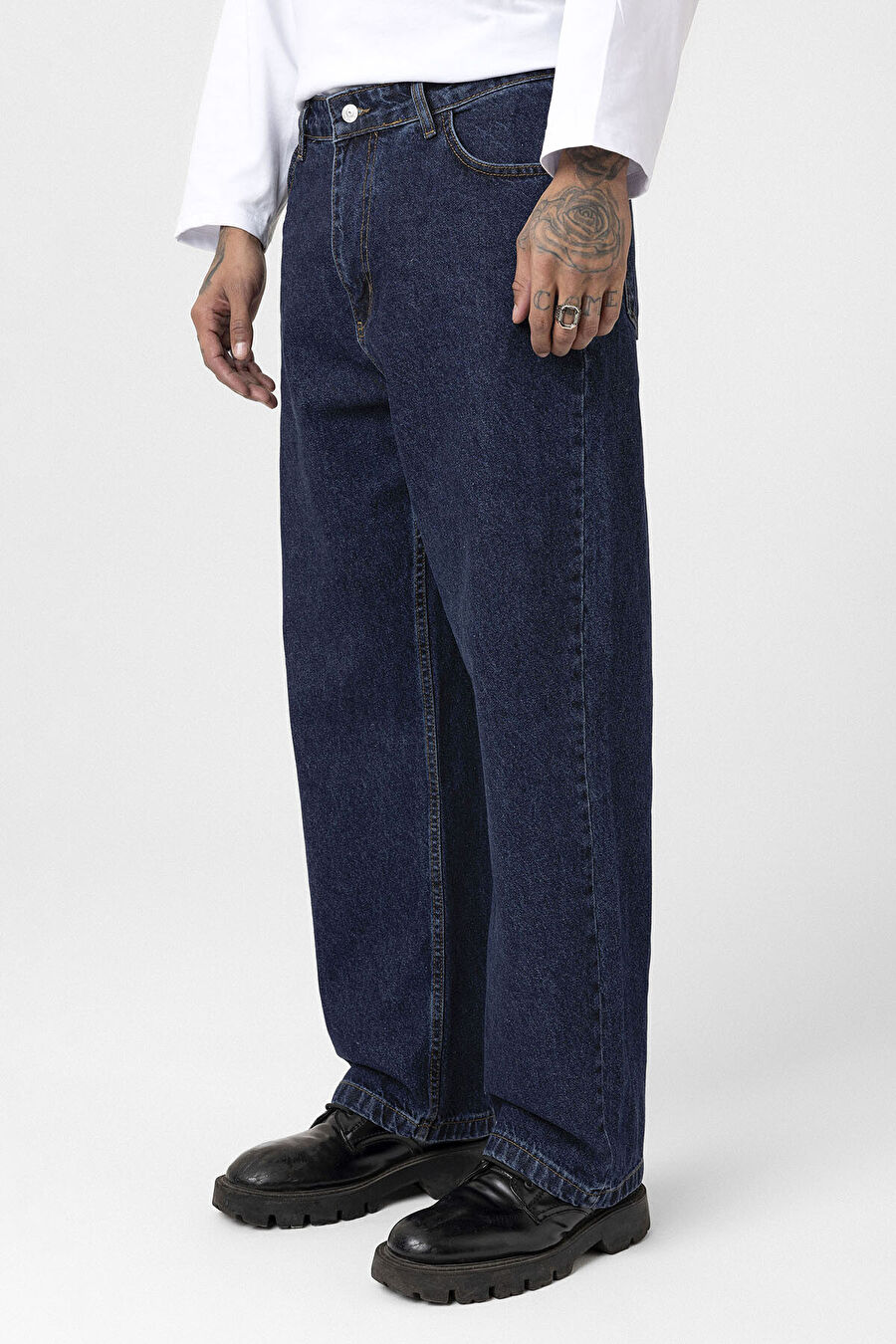 Baggy Fit Jean Koyu Mavİ - 15332579 | Boyner