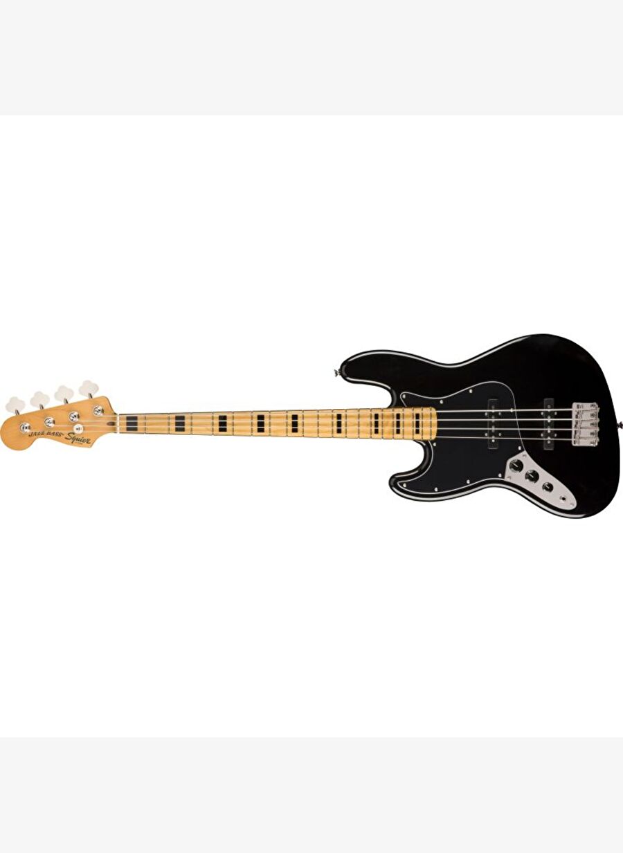 Squier Classic Vibe 70S Jazz Bass Akçaağaç Klavye Black Solak Bas
