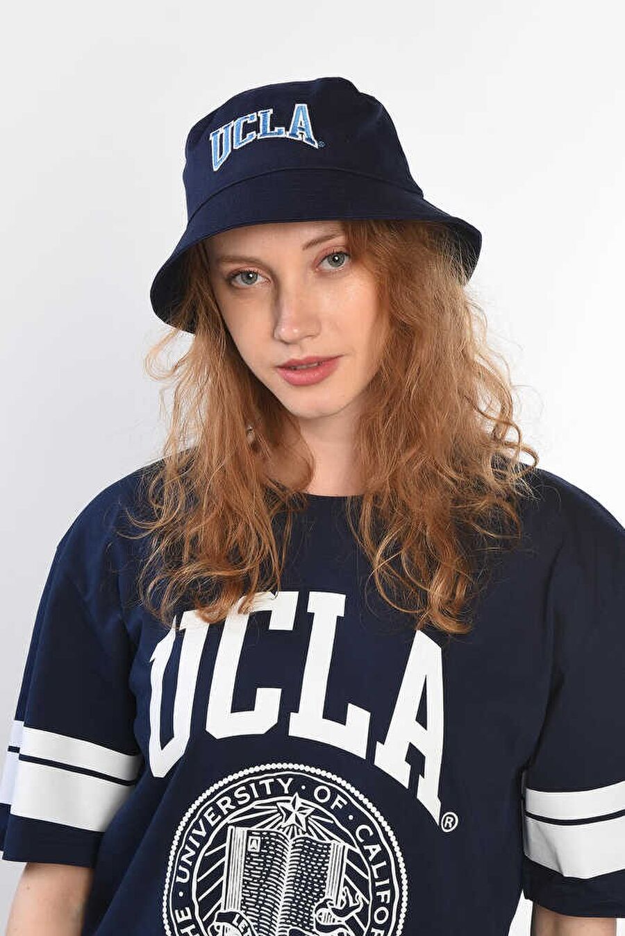 Carson Lacivert Bucket Cap Nakışlı Standard Fit Unisex Şapka