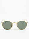 Ray-Ban Round RB3447 Yuvarlatılmış Kare Altın Erkek Güneş Gözlüğü