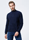 Fabrika Comfort Cm-T-101 Dik Yaka Regular Fit  Lacivert Erkek Sweatshirt