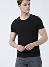 Mavi Siyah Erkek Bisiklet Yaka Slim Fit T-Shirt 062772-26341 BASIC TİŞÖRT siyah