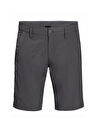 Jack Wolfskin 1504741-6168 Desert Valley Shorts Normal Bel Normal Kalıp Antrasit Erkek Şort