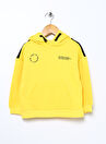 Limon Sarı Erkek Çocuk Kapüşonlu Uzun Kollu Baskılı Sweatshirt YELLOW BOY