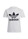 adidas GN2899 TREFOIL TEE Beyaz Bisiklet Yaka Normal Kalıp Baskılı Kadın T-Shirt