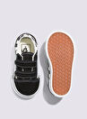 Vans VN0A38JNP0S1 TD Old Skool V Siyah Deri Erkek Bebek Yürüyüş Ayakkabısı