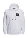 Jack & Jones Beyaz Kapüşon Yaka Beyaz Erkek Sweatshırt 12213245_JJLOCK SWEAT HOOD