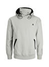 Jack & Jones Kapüşon Yaka Gri Erkek Sweatshırt 12215382_JCOMOTION SWEAT HOOD