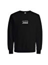 Jack & Jones Bisiklet Yaka Siyah Erkek Sweatshırt 12225139_JCORIZ SWEAT CREW NECK