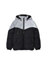 Name İt Siyah Erkek Çocuk Çizgili Mont NKNMELVIN REFLECTIVE PUFFER JACKET