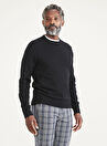 Dockers Regular Fit Siyah Erkek Crewneck Kazak A3711-0000