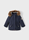 Name İt Lacivert Kız Bebek Fermuarlı Mont NMFMACE PARKA JACKET  PB SOUTH