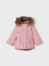 Name İt Pembe Kız Bebek Fermuarlı Mont NMFMACE PARKA JACKET  PB SOUTH