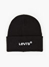 Levis Siyah Erkek Bere Wordmark Beanie