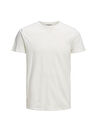 Jack & Jones Krem Erkek Bisiklet Yaka Standart Fit T-Shirt 12211339_JPRBLUROCK BASIC TEE SS CR