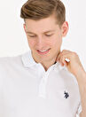 U.S. Polo Assn. Beyaz Erkek Polo T-Shirt GTP04IY023