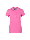 U.S. Polo Assn. Polo Yaka Düz Pembe Kadın T-Shirt GTP-IY23