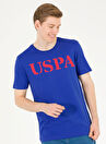 U.S. Polo Assn. Bisiklet Yaka Mavi Erkek T-Shirt GEARTIY023