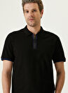 Network Polo Yaka Siyah Erkek T-Shirt 1087296