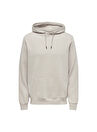 Only & Sons Kapüşon Yaka Krem Erkek Sweatshırt ONSCERES HOODIE SWEAT NOOS