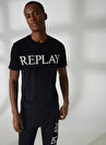 Replay Bisiklet Yaka Düz Siyah Erkek T-Shirt M647500022980P T-Shirts REGULAR PUR