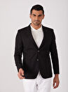 Dufy Slim Fit Siyah Erkek Ceket DU3214364006-01