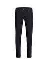 Jack & Jones Siyah Erkek Dar Paça Skinny  Denim Pantolon 12246950_JJILIAM JJORIGINAL SQ 356