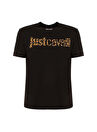 Just Cavalli Bisiklet Yaka Baskılı Beyaz Kadın T-Shirt 74PBHG03