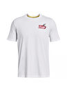 Under Armour Beyaz Erkek Bisiklet Yaka T-Shirt 1379857-100 UA CURRY DUB GOAT SS