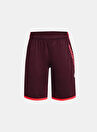 Under Armour Bordo Erkek Çocuk Bol Paça Bağlamalı Bol Kesim Düz Şort 1361802-602 UA Stunt 3.0 Shorts