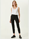 Network Siyah Kadın Dar Paça Normal Bel Slim Fit Pantolon 1089537