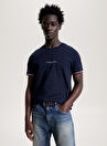 Tommy Hilfiger Lacivert Erkek Bisiklet Yaka Slim Fit T-Shirt MW0MW32584DW5